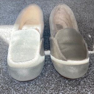 Sparkly Silver UGG Slippers